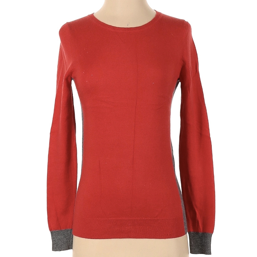 Cashmere Blend Color Block Sweater Vintage
